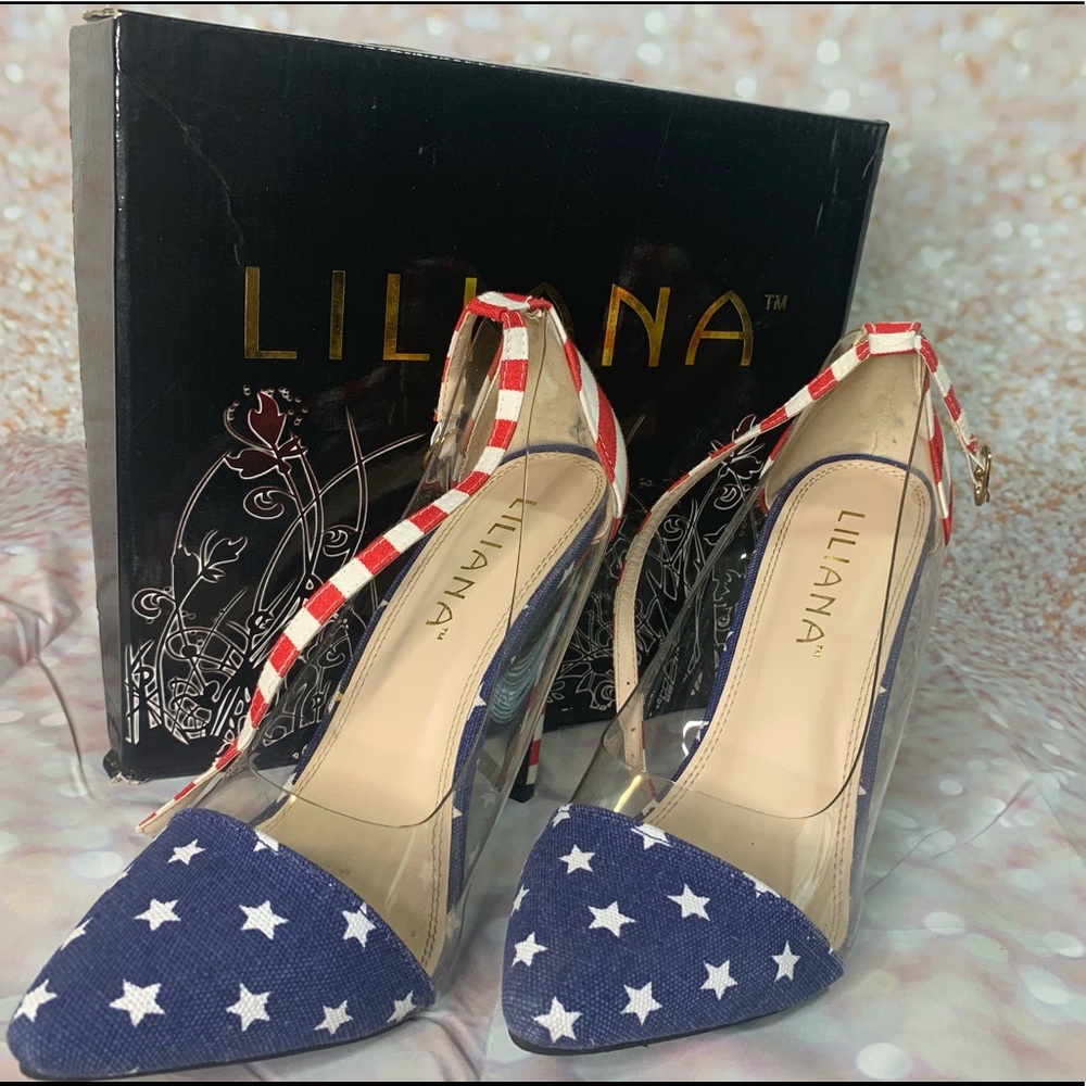 Liliana Flag Heels